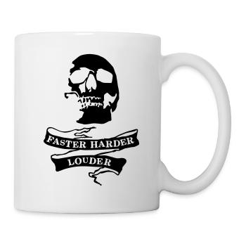 metal_skull - Tasse - Weiß - Rechts