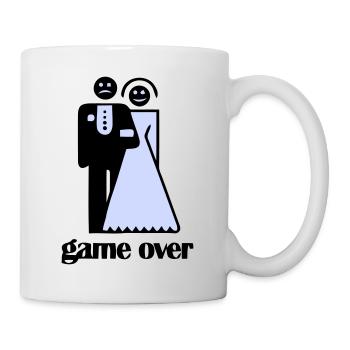 Hochzeits-Spiel über - Tasse - Weiß - Rechts