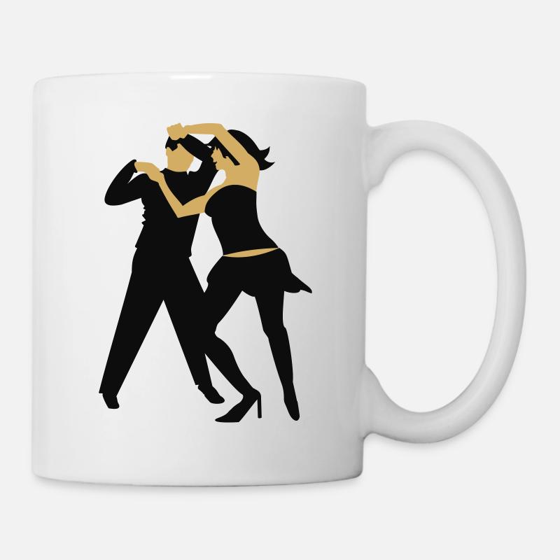 Danseur de salsa / salsa dancer (2c) - Mug blanc - blanc