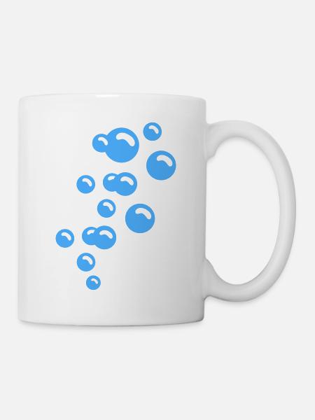 Blasen / bubbles (1c) - Tasse - Weiß