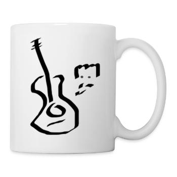 Guitare Georges - Mug blanc - blanc - Droite