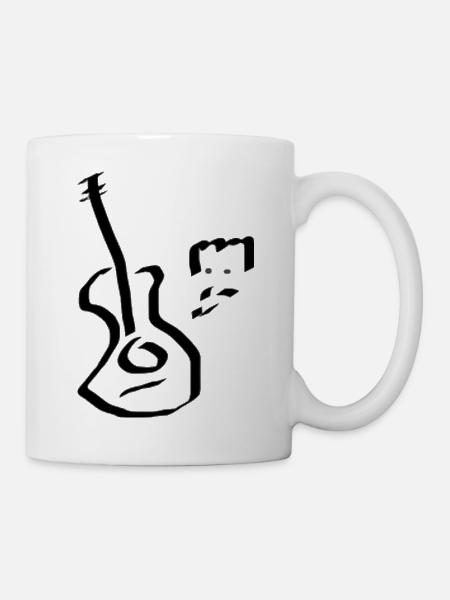 Guitare Georges - Mug blanc - blanc