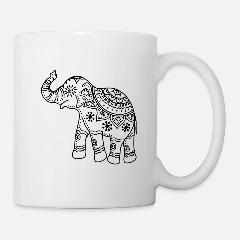 elephant - Mug - white