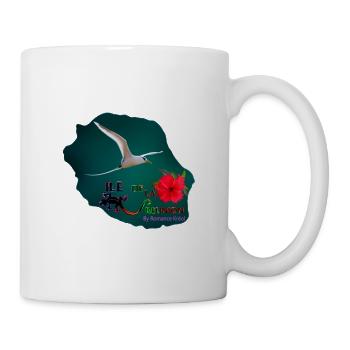 Carte Paille en queue - Mug blanc - blanc - Droite