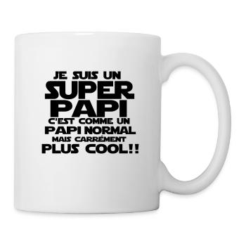 un papi carrément plus cool - Mug blanc - blanc - Droite