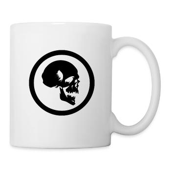 Schädel - Tasse - Weiß - Rechts