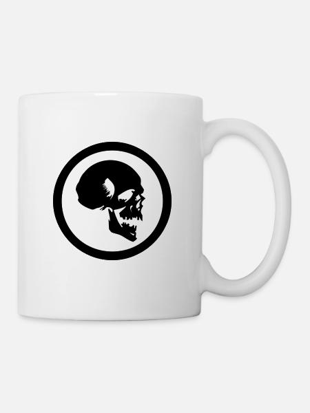 crâne - Mug blanc - blanc