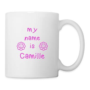 CAMILLE MY NAME IS - Mug blanc - blanc - Droite