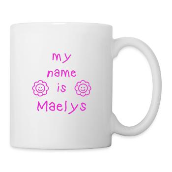 MAELYS MY NAME IS - Mug blanc - blanc - Droite
