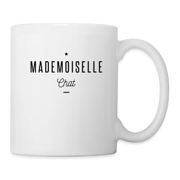 mademoiselle chat - Mug blanc - blanc - Droite