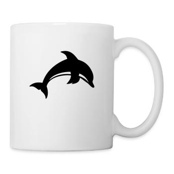 Delfin Ozean Geschenk - Tasse - Weiß - Rechts