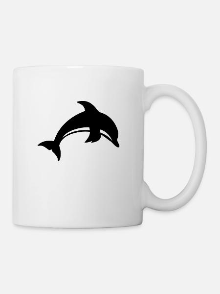 Delfin Ozean Geschenk - Tasse - Weiß