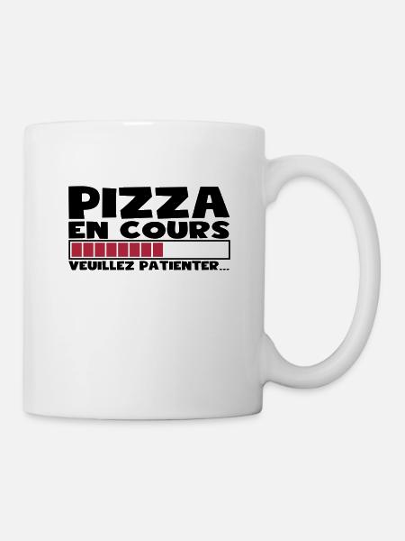 PIZZA EN COURS - Mug blanc - blanc