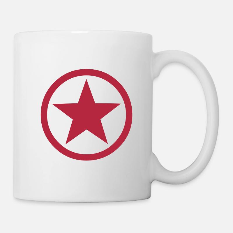 Étoile cercle intérieur - Mug blanc - blanc