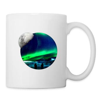 Aurores boréales - Mug blanc - blanc - Droite