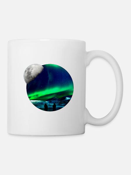 Aurores boréales - Mug blanc - blanc
