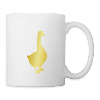 Gold Golden Gans Goose Ges - Tasse - Weiß - Rechts