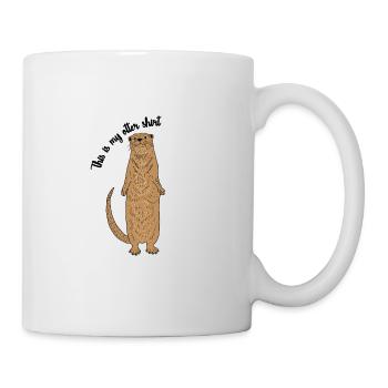 Otter gift Otter lover Otter motif cute - Mug - white - Right