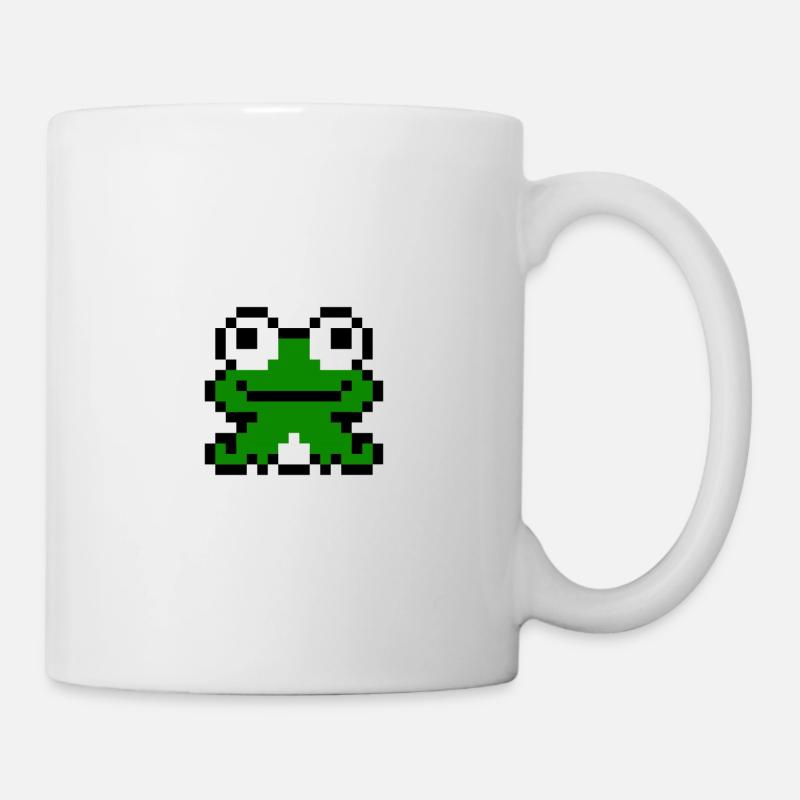 Grenouille - Pixelart - Pixel - Grenouille - Mug blanc - blanc
