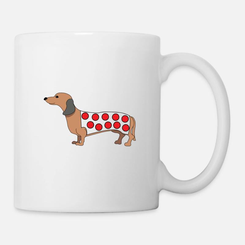 Dackel Pullover - Tasse - Weiß