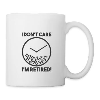 Pension Sleeping Retiremente Retiremente Clock Horloge - Mug blanc - blanc - Droite