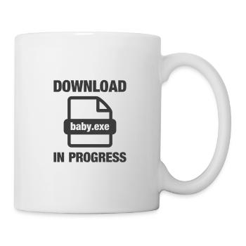 Download baby.exe Schwangerschaft verkünden - Tasse - Weiß - Rechts