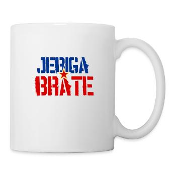 Jebiga Brate Jugoslawien Flagge Jugo Balkan - Tasse - Weiß - Rechts