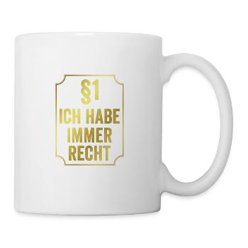 Juristen - Tasse - Weiß - Rechts
