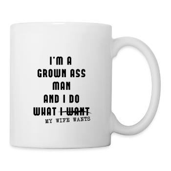 Chemise de mari et homme de mariage cadeau - Mug blanc - blanc - Droite