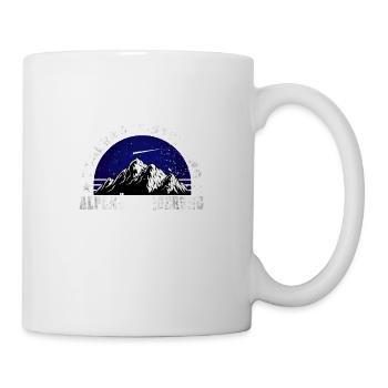 Alpenüberquerung Tegernsee Sterzing Alpen Wanderer - Tasse - Weiß - Rechts