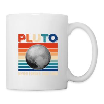 Pluto Never Forget Shirt 1930-2006 planètes - Mug blanc - blanc - Droite