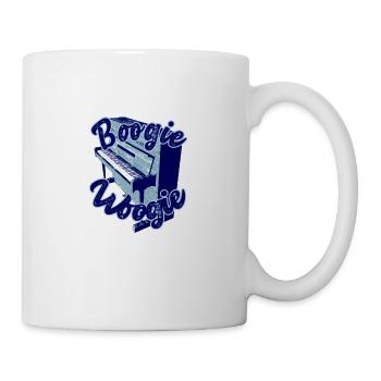 Boogie Woogie Piano Design - Tasse - Weiß - Rechts