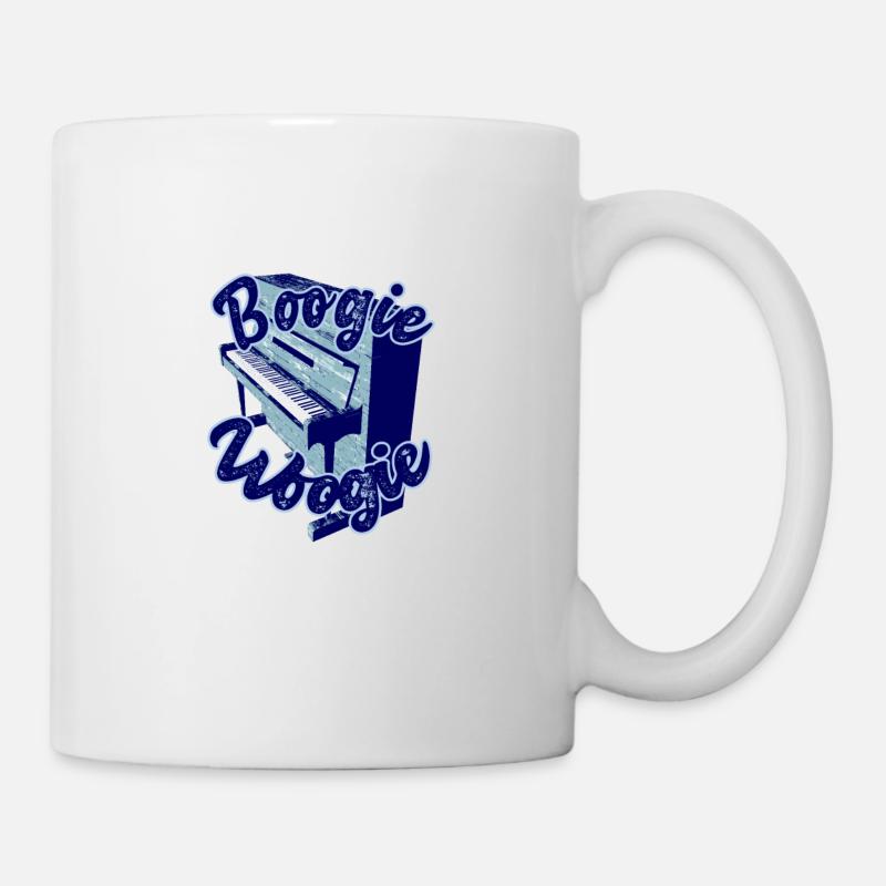 Boogie Woogie Piano Design - Mug blanc - blanc