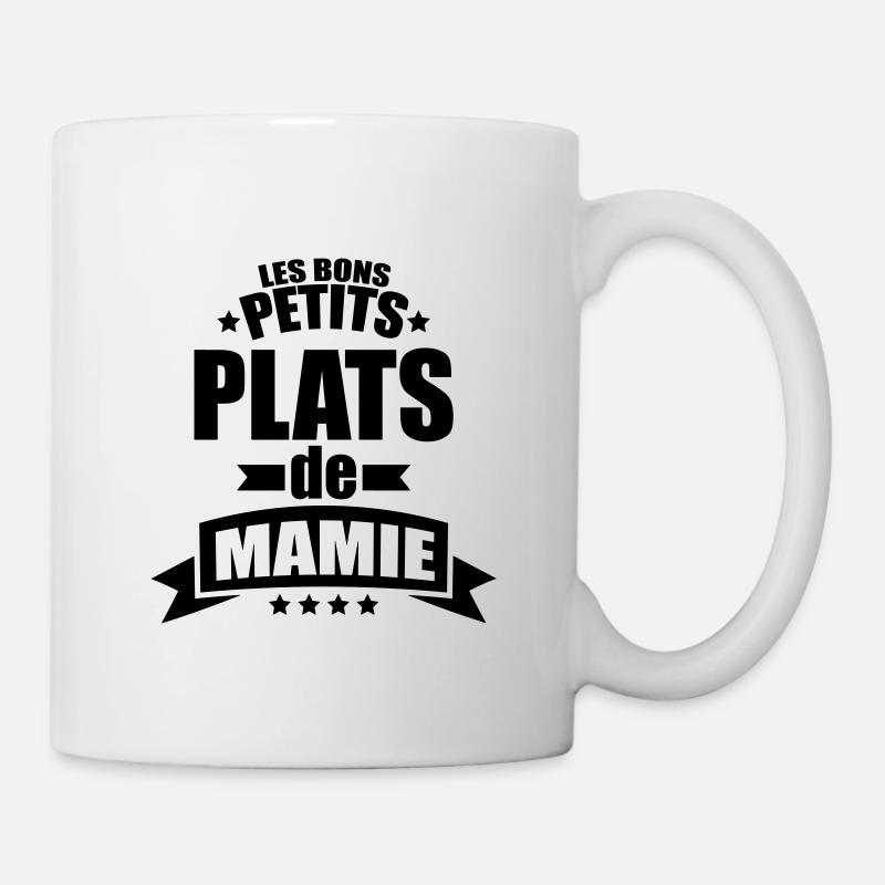 les bons petits plats de mamie - Mug blanc - blanc