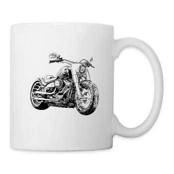V2 Américain Chopper Noir - Mug blanc - blanc - Droite