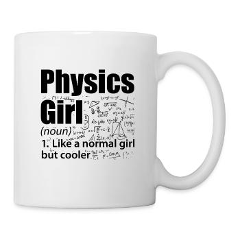 Physique filles | Physiciens Science Cadeaux - Mug blanc - blanc - Droite