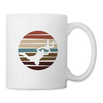 Parachute parachutiste - Mug blanc - blanc - Droite