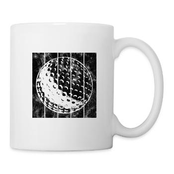 Golfer Golfer Retro Golf Ball Golfer Golfing - Mug - white - Right