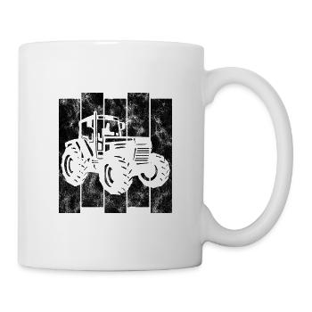 Bauer Retro Traktor Trecker Traktoren Bauernhof - Mug blanc - blanc - Droite