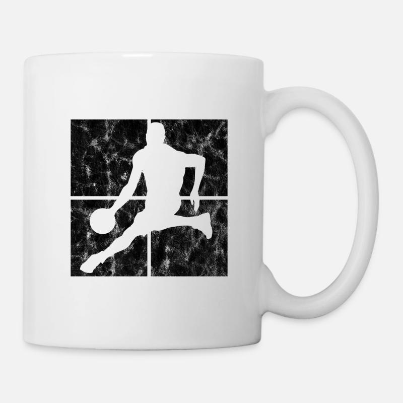 Basket basket basketteur basketteur - Mug blanc - blanc