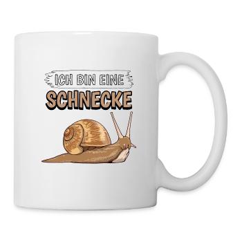 Ich bin eine Schnecke - Tasse - Weiß - Rechts