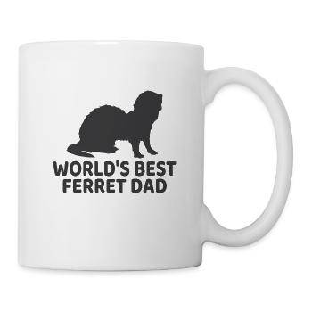 World’s best ferret dad - Mug blanc - blanc - Droite
