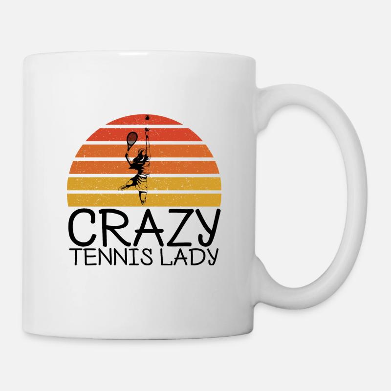 Tennis - Tasse - Weiß