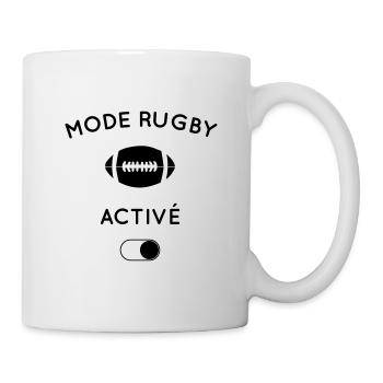 Humour - Mode rugby activé - Mug blanc - blanc - Droite