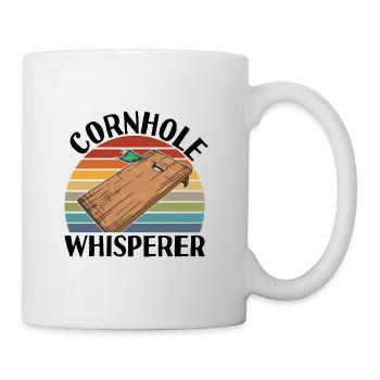 Cornhole Whisperer - Équipe de joueurs de Cornhole - Mug blanc - blanc - Droite