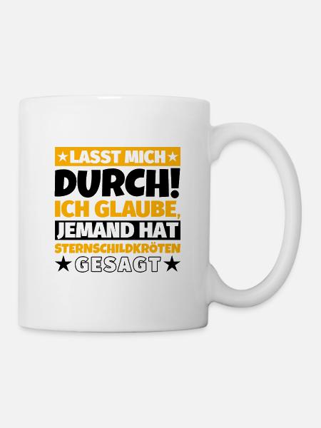 Sternschildkröten - Tasse - Weiß