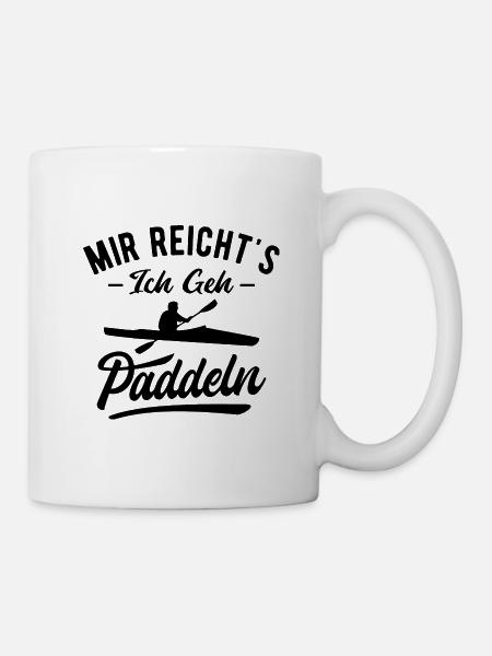 Paddeln Paddelboot Kajak Kajakfahren - Tasse - Weiß