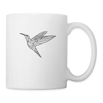 Colibri géométrique - Mug blanc - blanc - Droite