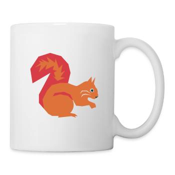 Squirrel Graphic / Design / Illustration - Mug - white - Right