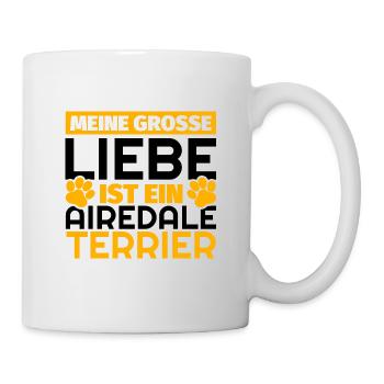 Airedale-Terrier Geschenke lustig - Tasse - Weiß - Rechts